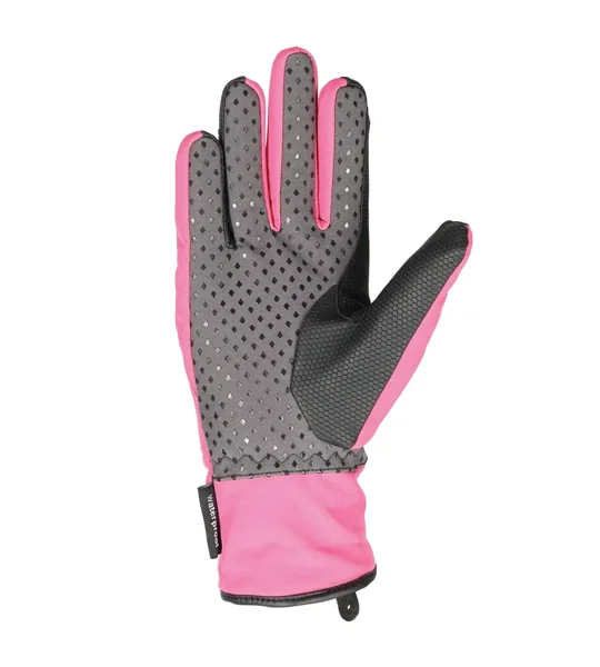 Hy Equestrian Reflective Waterproof Multipurpose Gloves Hot Pink