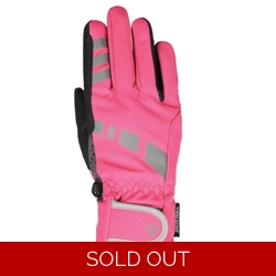 Hy Equestrian Reflective Waterproof Multipurpose Gloves Hot Pink