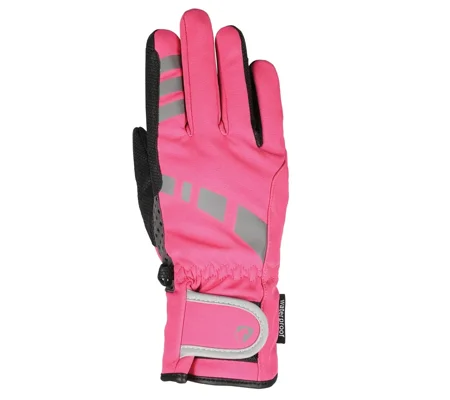 Hy Equestrian Reflective Waterproof Multipurpose Gloves Hot Pink