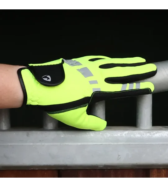 Hy Equestrian Extreme Reflective Children's Softshell Gloves