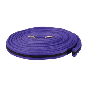 Hy Equestrian Soft Webbing Lunge Rein 25' Purple/Black