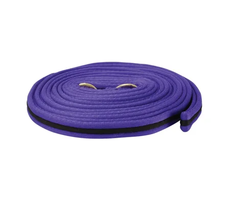 Hy Equestrian Soft Webbing Lunge Rein 25' Purple/Black