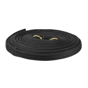 Hy Equestrian Soft Webbing Lunge Rein 25' Black
