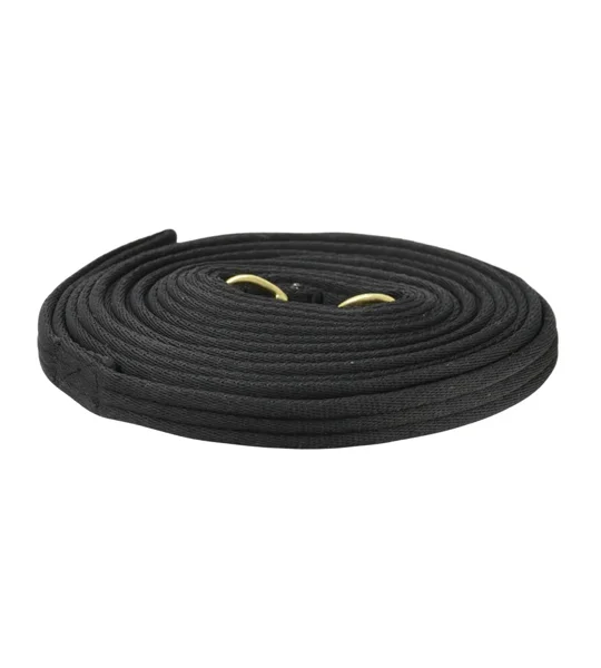 Hy Equestrian Soft Webbing Lunge Rein 25' Black