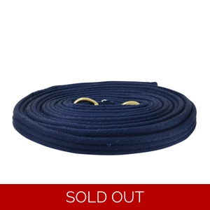 Hy Equestrian Soft Webbing Lunge Rein 25' Navy