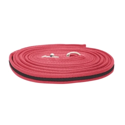 Hy Equestrian Soft Webbing Lunge Rein 25' Burgundy/Black