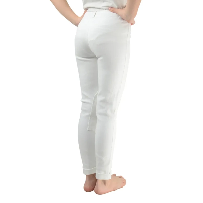 Additional Image for Hy Equestrian Milligan Children's Jodhpurs    White