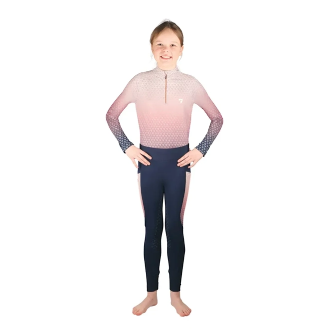 product Image for Hy Equestrian Elevate Mizs Ombre Base Layer  Navy/Rose