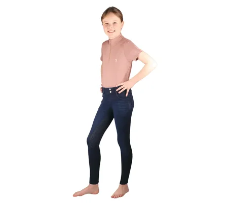 Hy Equestrian Elevate Mizs Denim Breeches Dark Blue