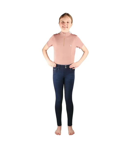 Hy Equestrian Elevate Mizs Denim Breeches Dark Blue