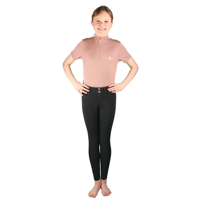 Additional Image for Hy Equestrian Elevate Mizs Denim Breeches Black