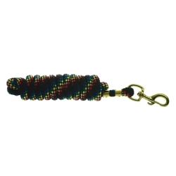 Hy Equestrian Plaited Lead Rope 3 metres Black Multi