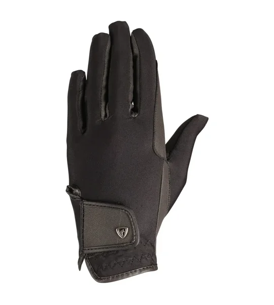 Hy Equestrian Riding Gloves Black