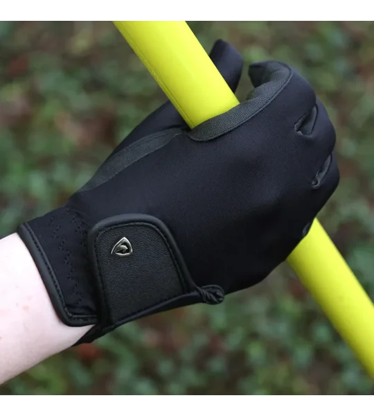 Hy Equestrian Riding Gloves Black