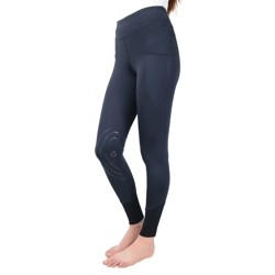 Hy Equestrian Selah Competition Childrens Riding Tights - Navy