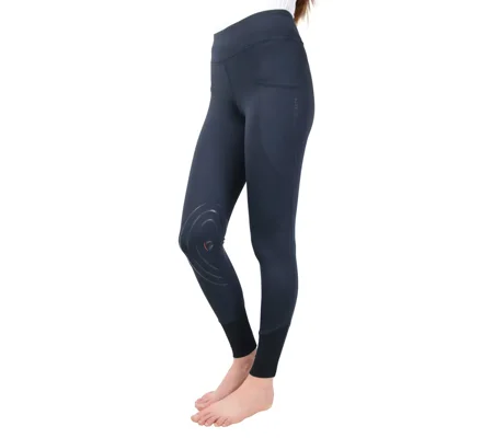 Hy Equestrian Selah Competition Childrens Riding Tights - Navy