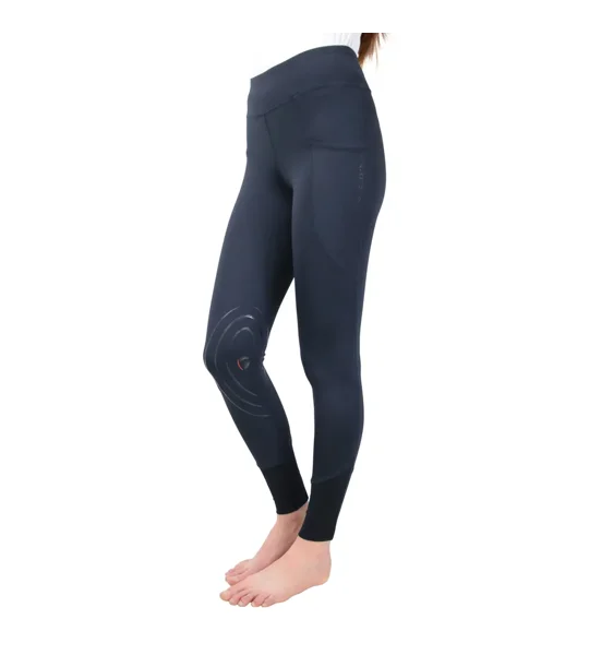 Hy Equestrian Selah Competition Childrens Riding Tights - Navy