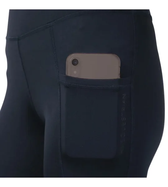 Hy Equestrian Selah Competition Childrens Riding Tights - Navy