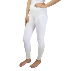 Hy Equestrian Selah Competition Childrens Riding Tights - White