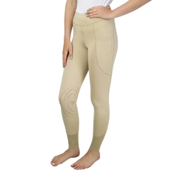 Hy Equestrian Selah Childrens Competition Riding Tights - Beige
