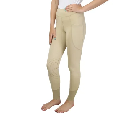Hy Equestrian Selah Childrens Competition Riding Tights - Beige