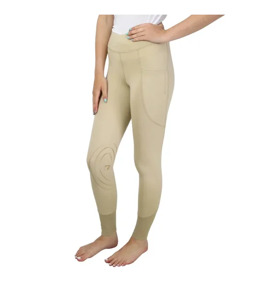 Hy Equestrian Selah Competition Riding Tights - Beige