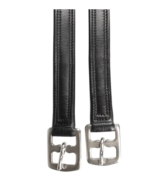 ProPresicce Super Soft Stirrup Leathers by Hy Equestrian Black