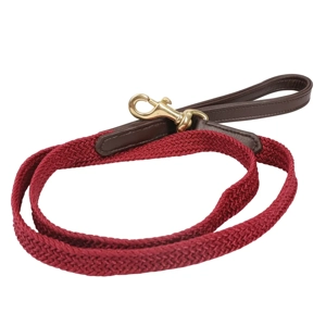 Benji & Flo Interlaced Dog Lead 100cm Burgundy