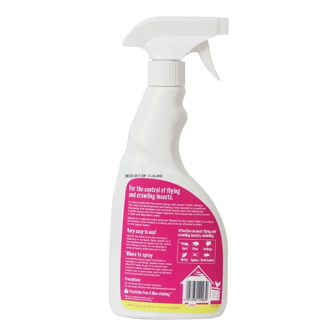 Additional Image for Battles Poultry Pesticide Free Insect Killer  500ml
