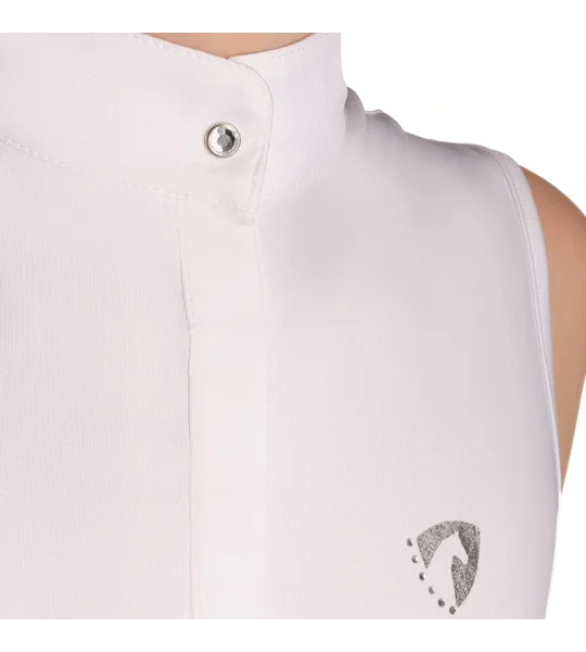 Hy Equestrian Eden Children's Sleeveless Show Shirt White