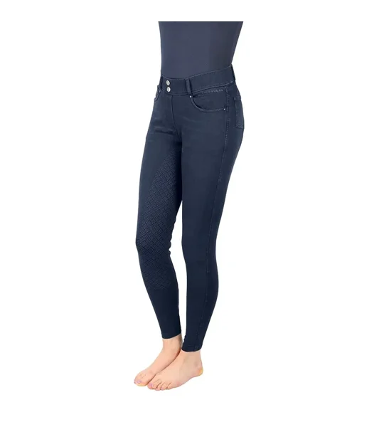 Hy Equestrian Elevate Denim Breeches Dark Blue