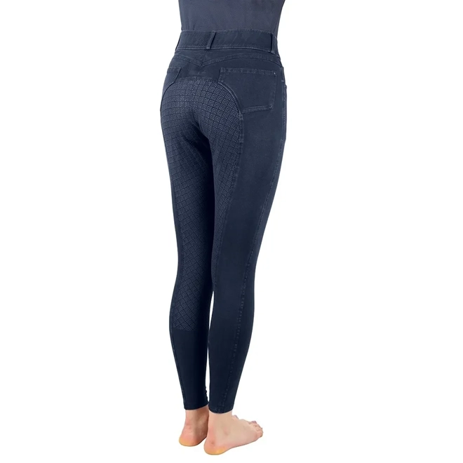 Additional Image for Hy Equestrian Elevate Denim Breeches  Dark Blue