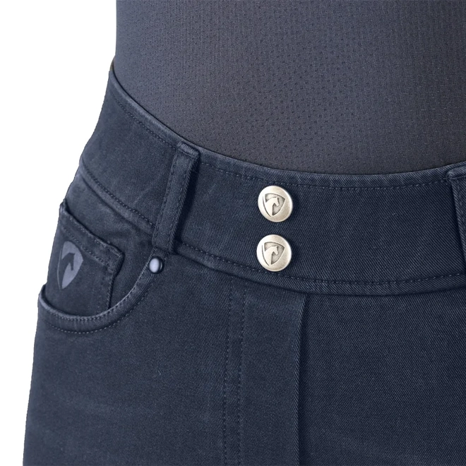 Additional Image for Hy Equestrian Elevate Denim Breeches  Dark Blue