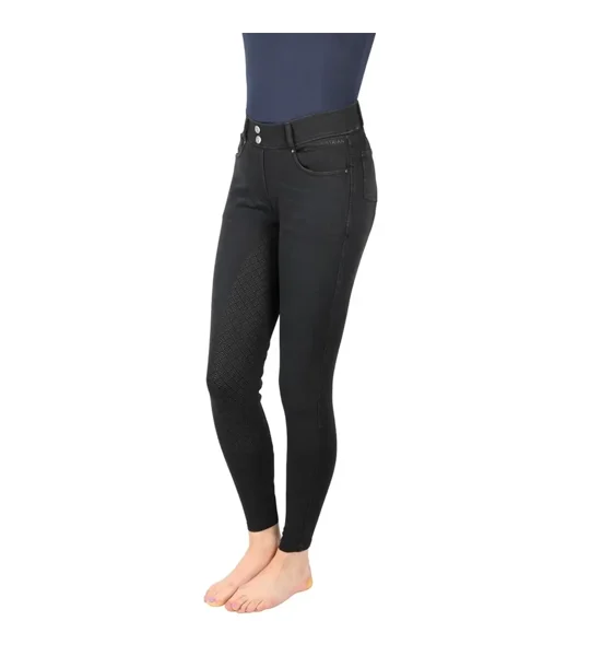 Hy Equestrian Elevate Denim Breeches Black