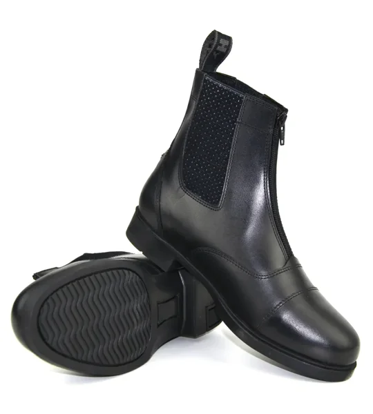 Hy Equestrian Children's Canterbury Zip Jodhpur Boot Black