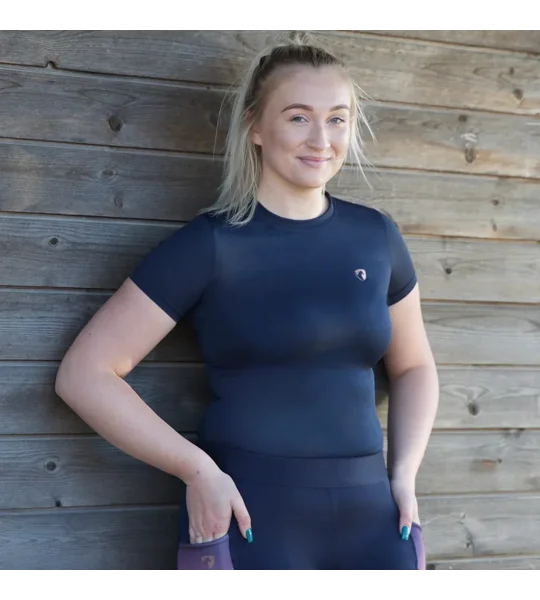 Hy Equestrian Elevate T-Shirt Navy