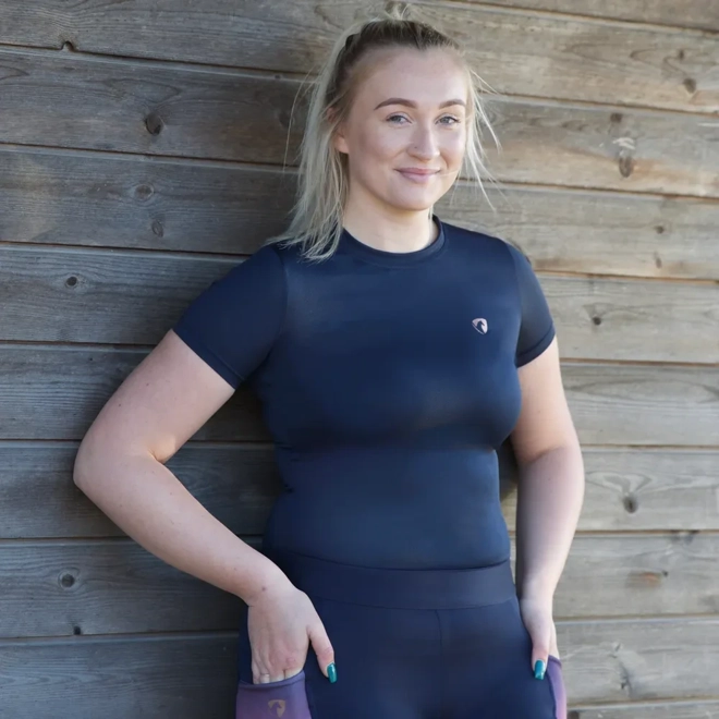 product Image for Hy Equestrian Elevate T-Shirt Navy