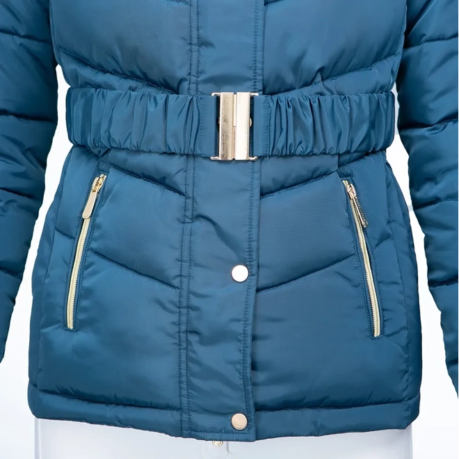 Additional Image for Coldstream Cornhill Quilted Coat Cool Slate Blue