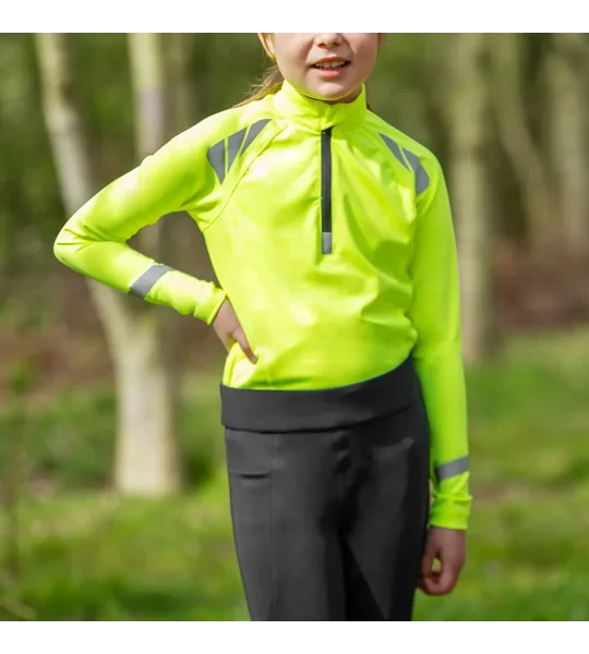 Reflector Children's Base Layer by Hy Equestrian Yellow