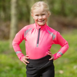 Reflector Children's Base Layer by Hy Equestrian Pink