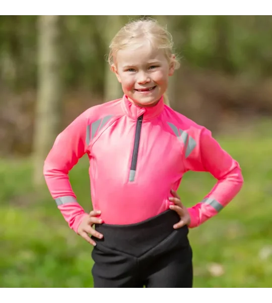 Reflector Children's Base Layer by Hy Equestrian Pink