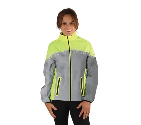 Silva Flash Lightweight Duo Reflective Jacket by Hy Equestrian Yellow