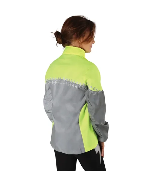 Silva Flash Lightweight Duo Reflective Jacket by Hy Equestrian Yellow