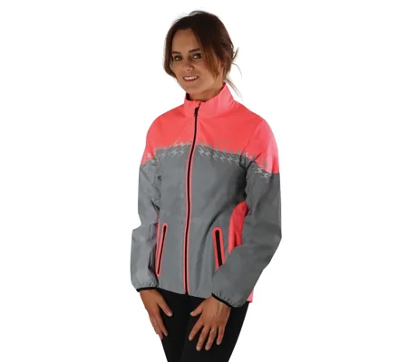 Silva Flash Lightweight Duo Reflective Jacket by Hy Equestrian Pink