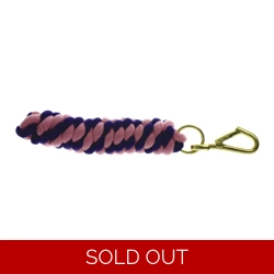 Hy Equestrian Two Tone Twisted Lead Rope 2.2 metres Pink/Purple