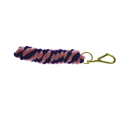 Hy Equestrian Two Tone Twisted Lead Rope 2.2 metres Pink/Purple