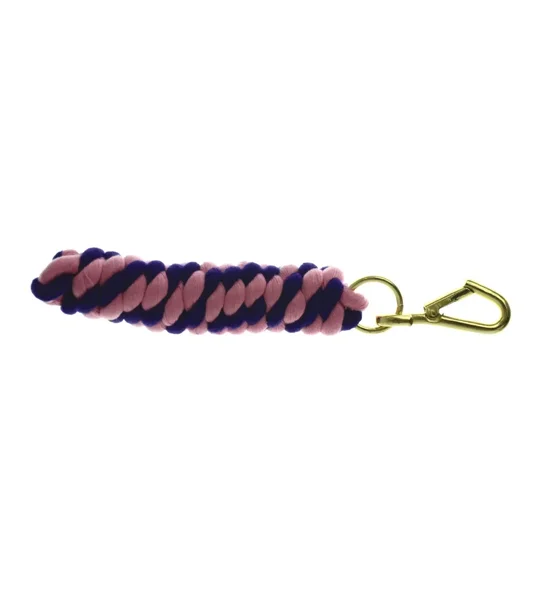 Hy Equestrian Two Tone Twisted Lead Rope 2.2 metres Pink/Purple