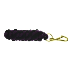 Hy Equestrian Two Tone Twisted Lead Rope 2.2 metres Purple/Black