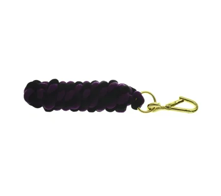 Hy Equestrian Two Tone Twisted Lead Rope 2.2 metres Purple/Black