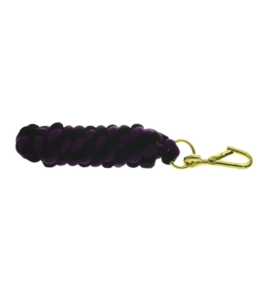 Hy Equestrian Two Tone Twisted Lead Rope 2.2 metres Purple/Black